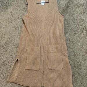 NWT Lumiere Full Length Sweater Vest Large